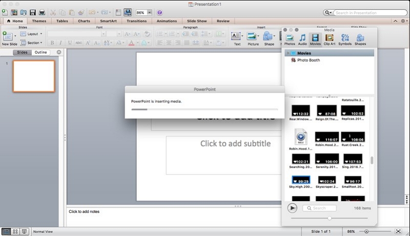 how to put a youtube video on powerpoint for mac
